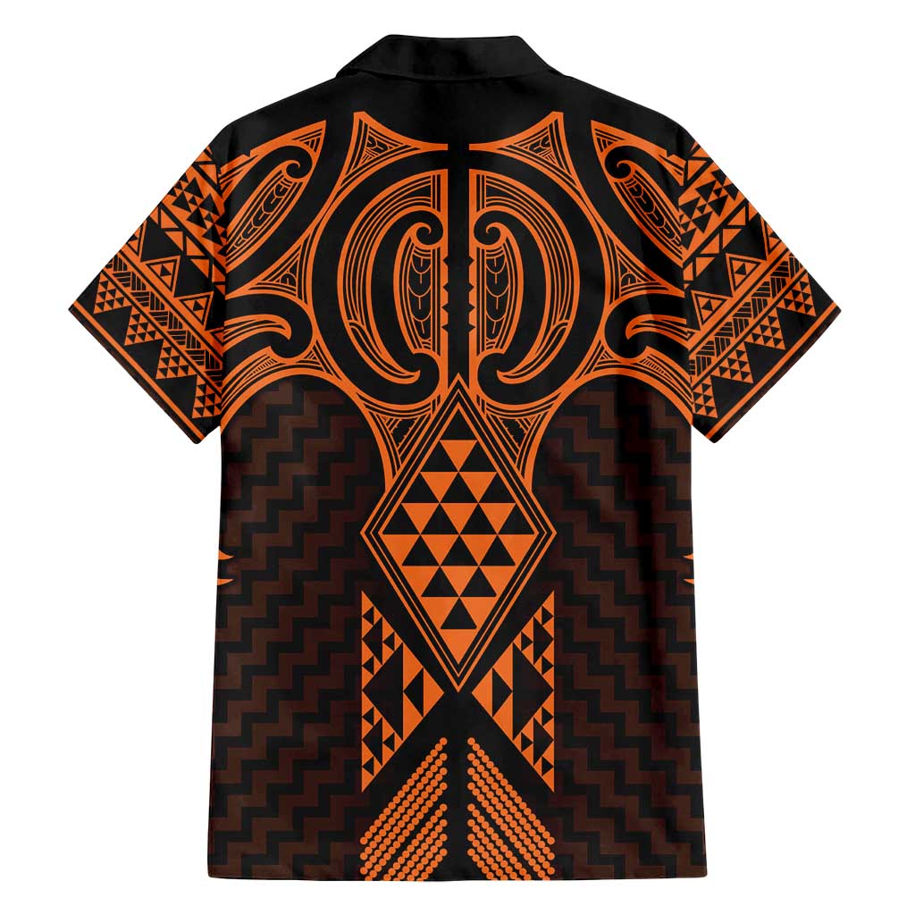 Karaka Maori Ta Moko Poutama Art Family Matching Tank Maxi Dress and Hawaiian Shirt