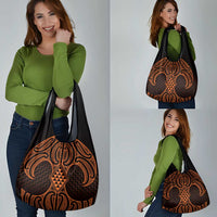 Karaka Maori Ta Moko Poutama Art Grocery Bag LT9 - Polynesian Pride