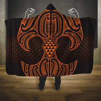 Karaka Maori Ta Moko Poutama Art Hooded Blanket LT9 - Polynesian Pride