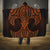Karaka Maori Ta Moko Poutama Art Hooded Blanket