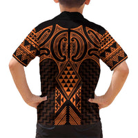 Karaka Maori Ta Moko Poutama Art Kid Hawaiian Shirt LT9 - Polynesian Pride