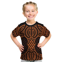 Karaka Maori Ta Moko Poutama Art Kid T Shirt