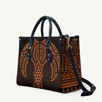 Karaka Maori Ta Moko Poutama Art Leather Bag - Polynesian Pride