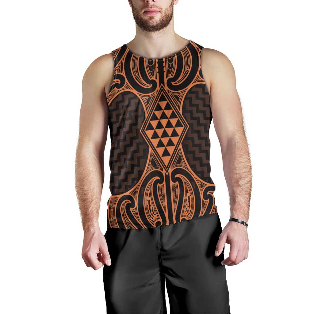 Karaka Maori Ta Moko Poutama Art Men Tank Top LT9 - Polynesian Pride