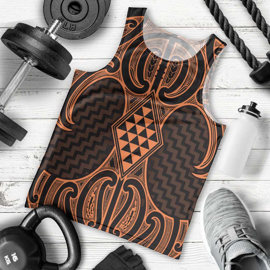 Karaka Maori Ta Moko Poutama Art Men Tank Top LT9 - Polynesian Pride
