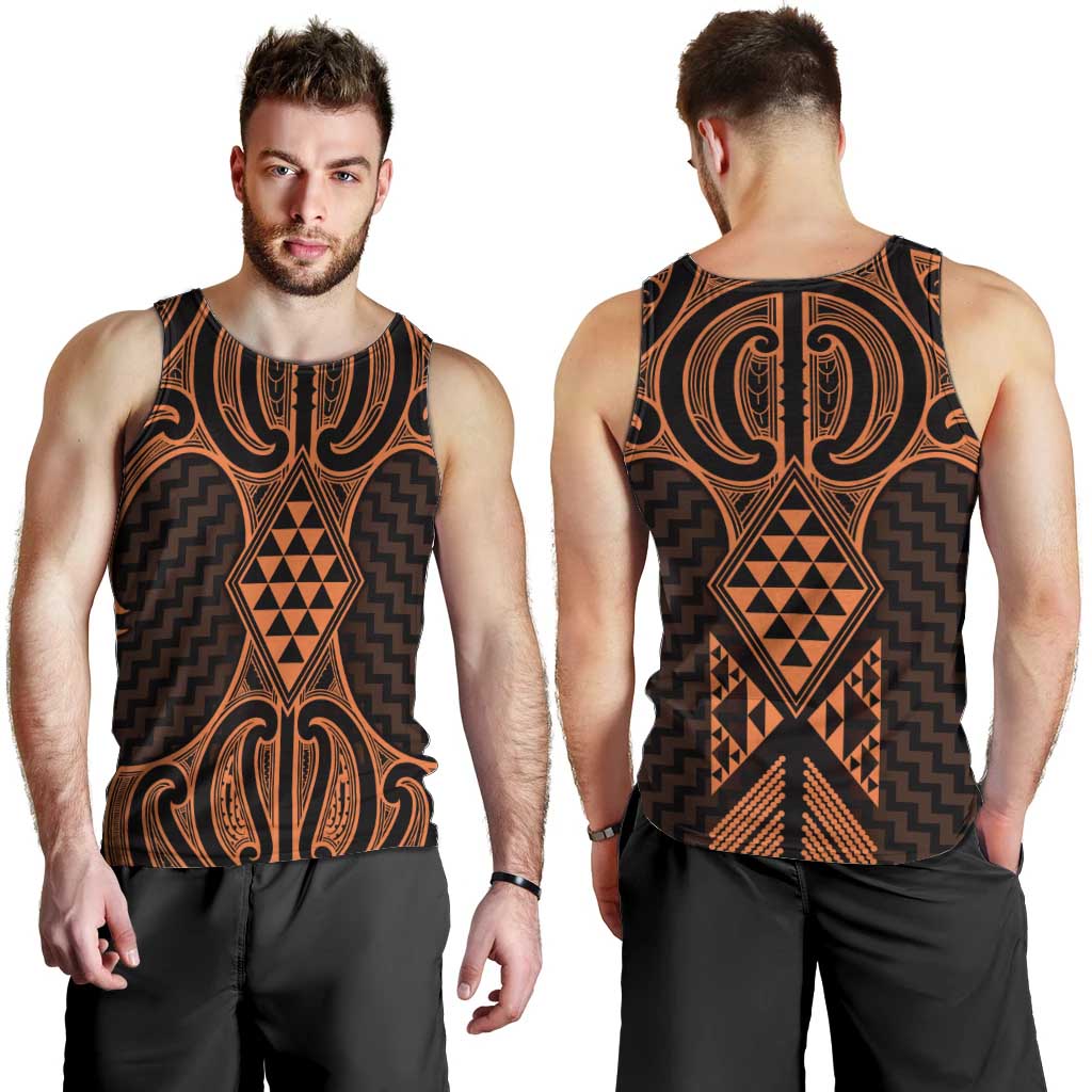 Karaka Maori Ta Moko Poutama Art Men Tank Top LT9 - Polynesian Pride