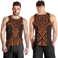 Karaka Maori Ta Moko Poutama Art Men Tank Top LT9 - Polynesian Pride