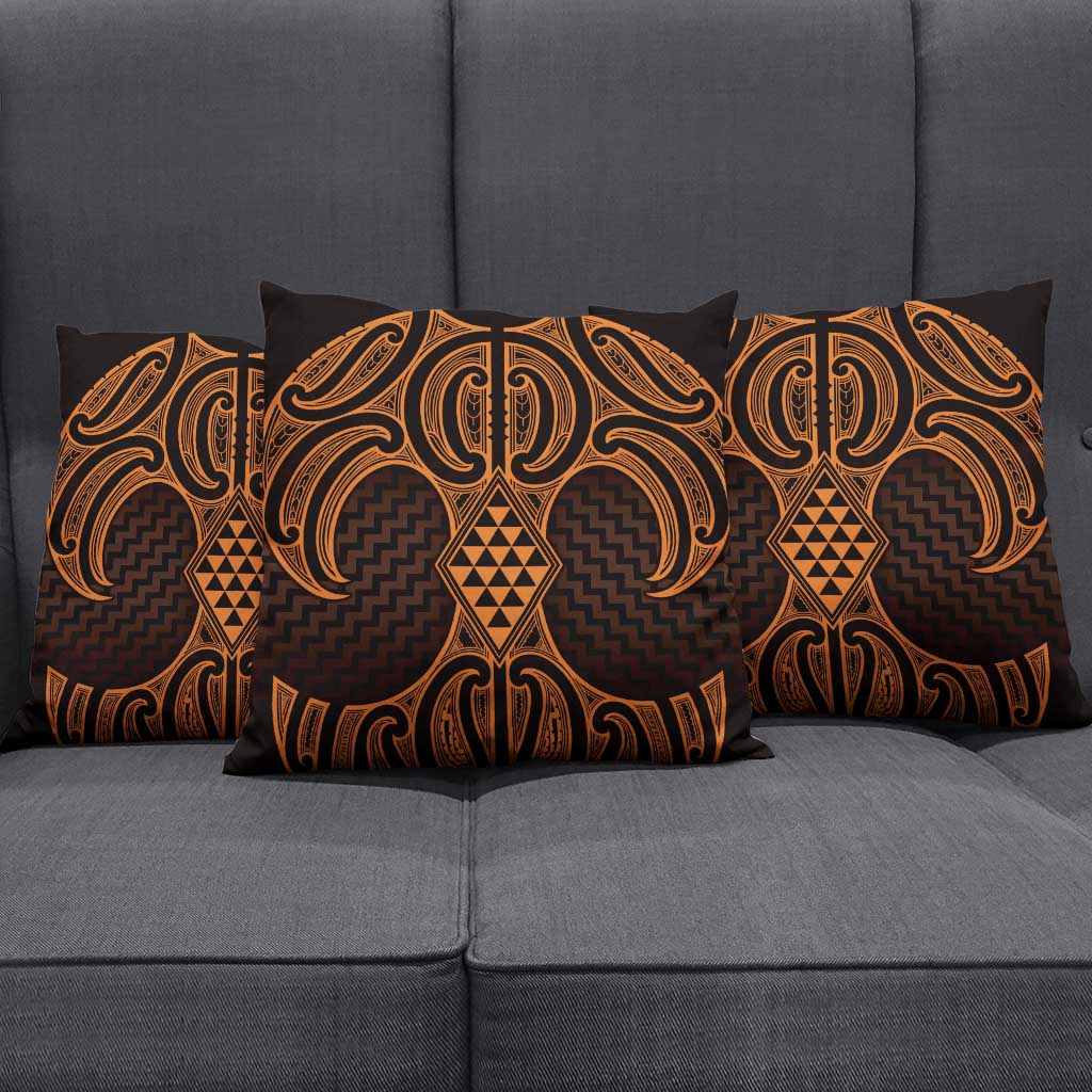 Karaka Maori Ta Moko Poutama Art Pillow Cover - Polynesian Pride