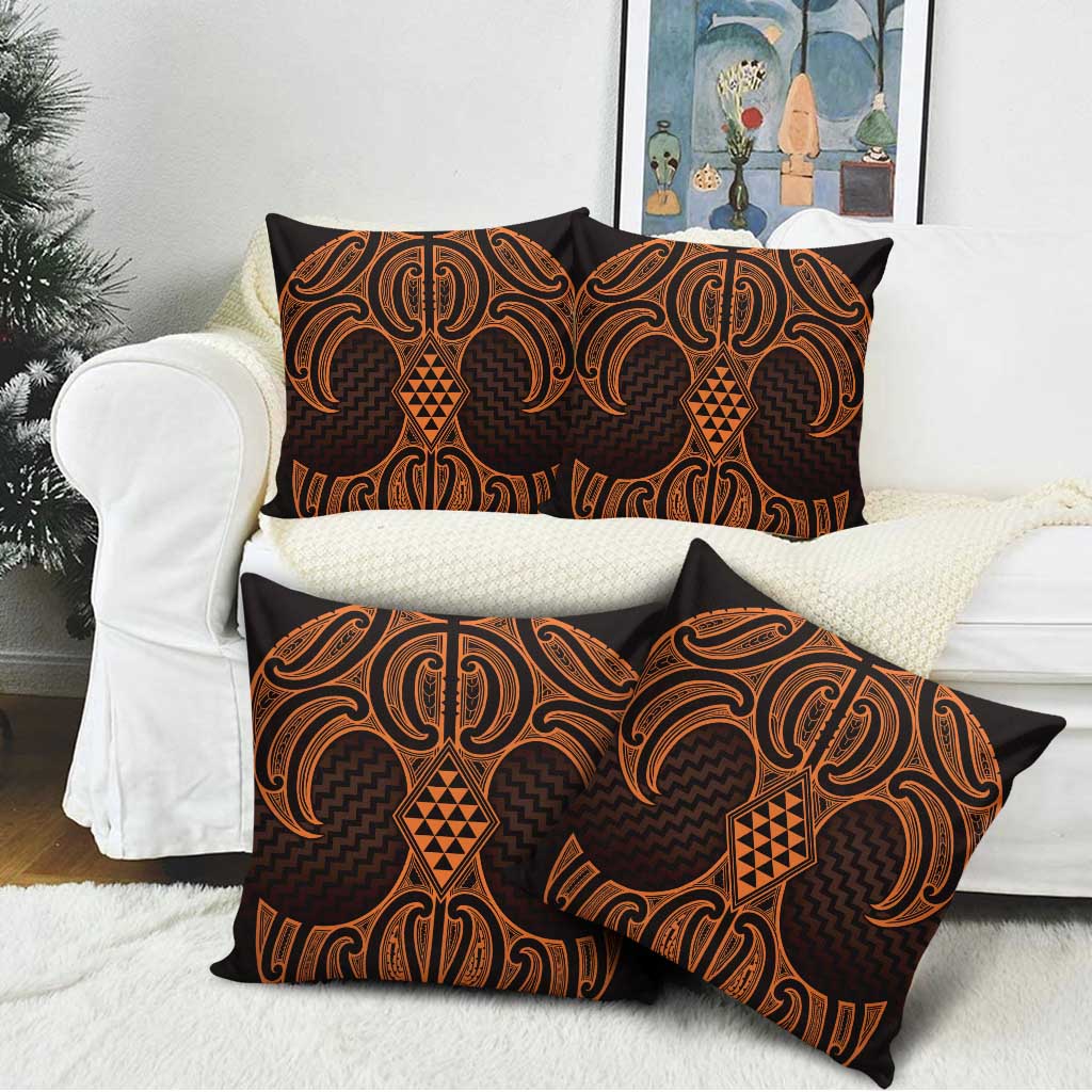 Karaka Maori Ta Moko Poutama Art Pillow Cover - Polynesian Pride