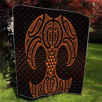 Karaka Maori Ta Moko Poutama Art Quilt