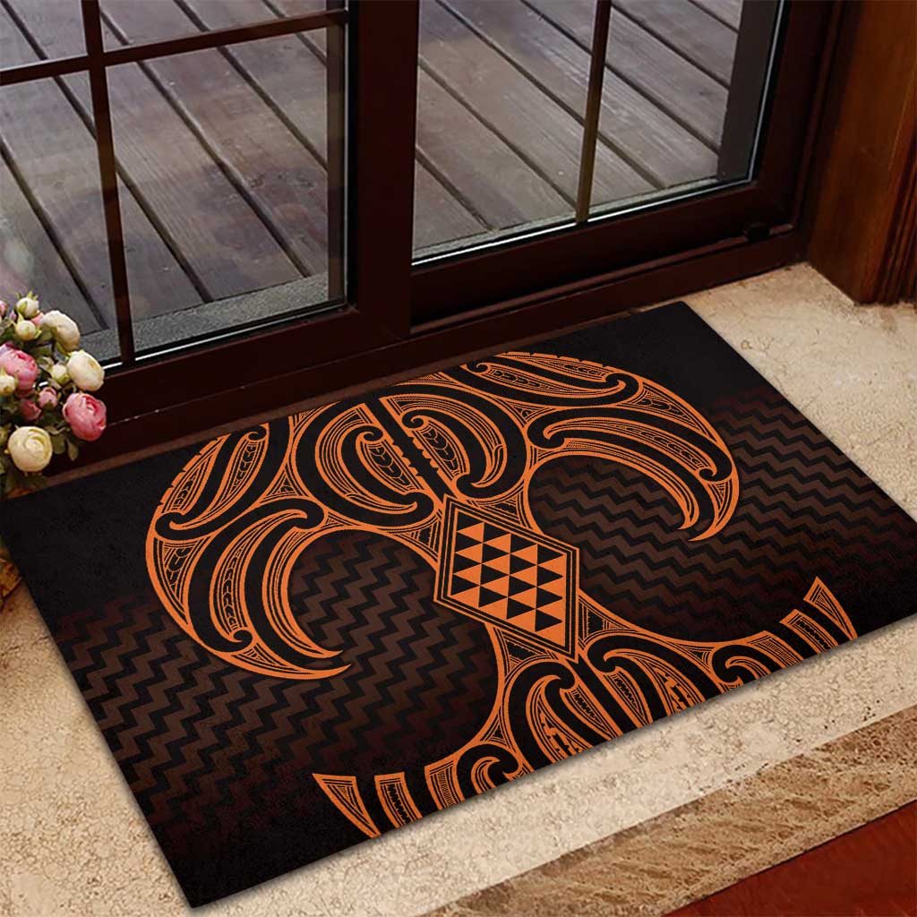 Karaka Maori Ta Moko Poutama Art Rubber Doormat LT9 - Polynesian Pride