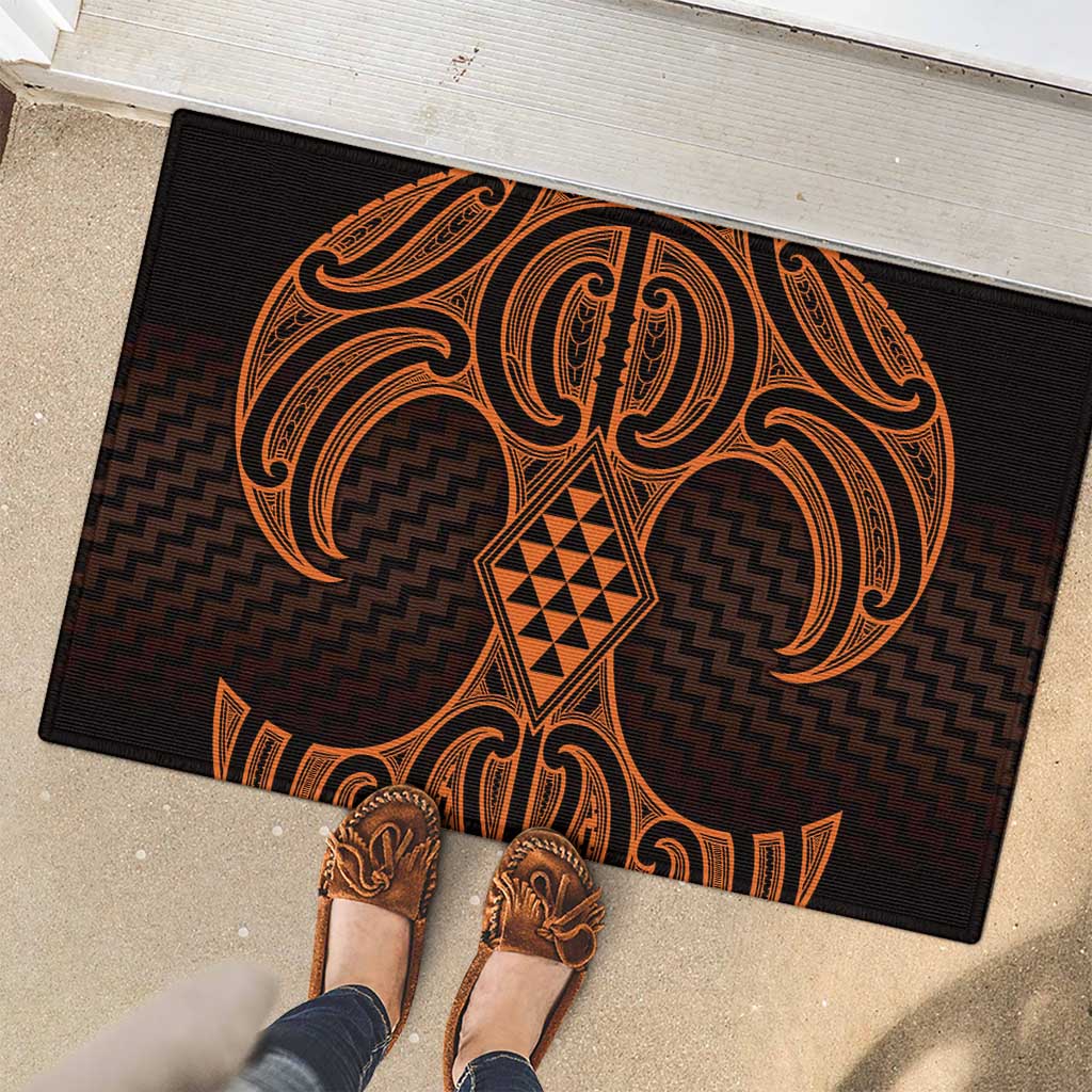 Karaka Maori Ta Moko Poutama Art Rubber Doormat LT9 - Polynesian Pride