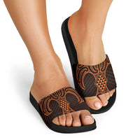 Karaka Maori Ta Moko Poutama Art Slide Sandals - Polynesian Pride