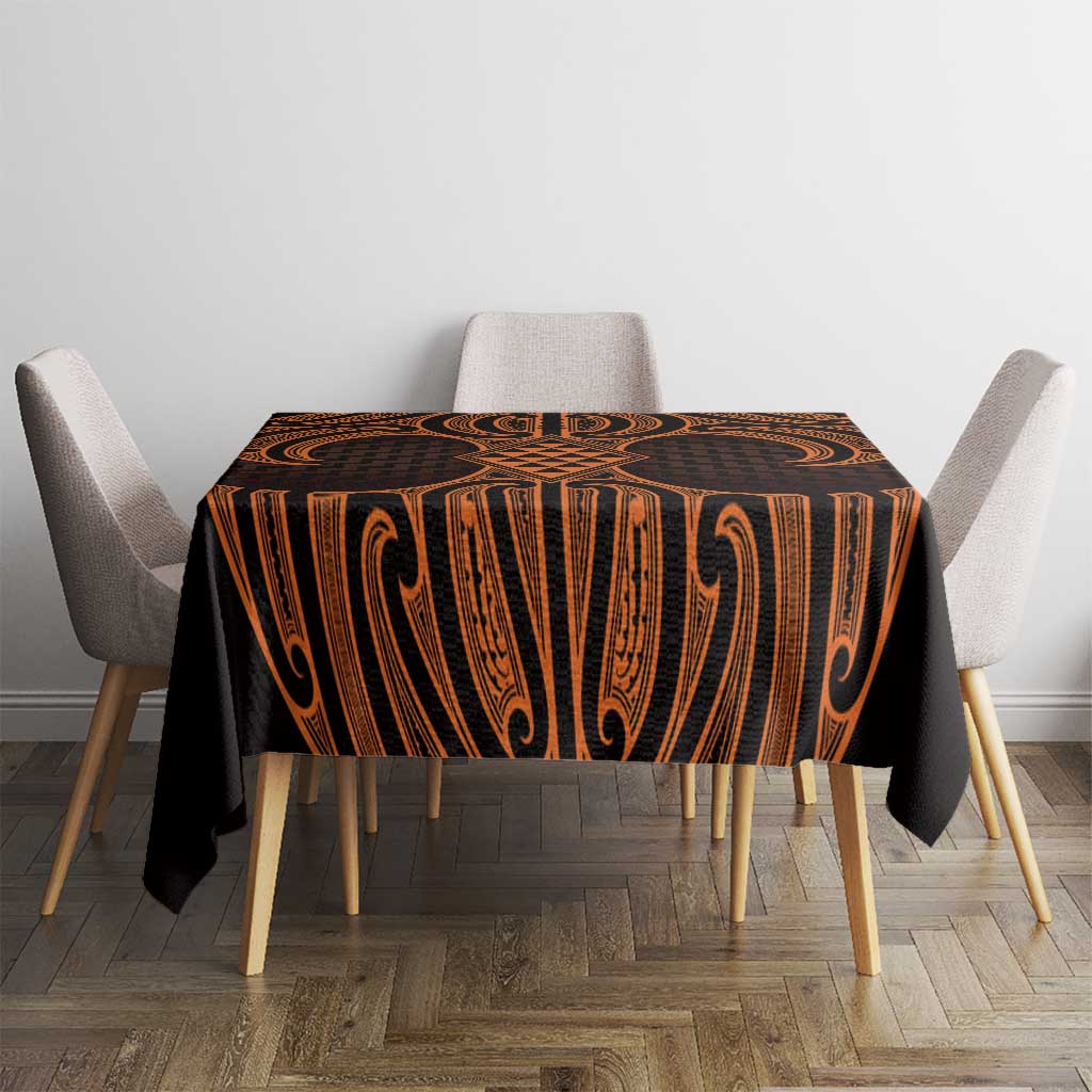 Karaka Maori Ta Moko Poutama Art Tablecloth LT9 - Polynesian Pride