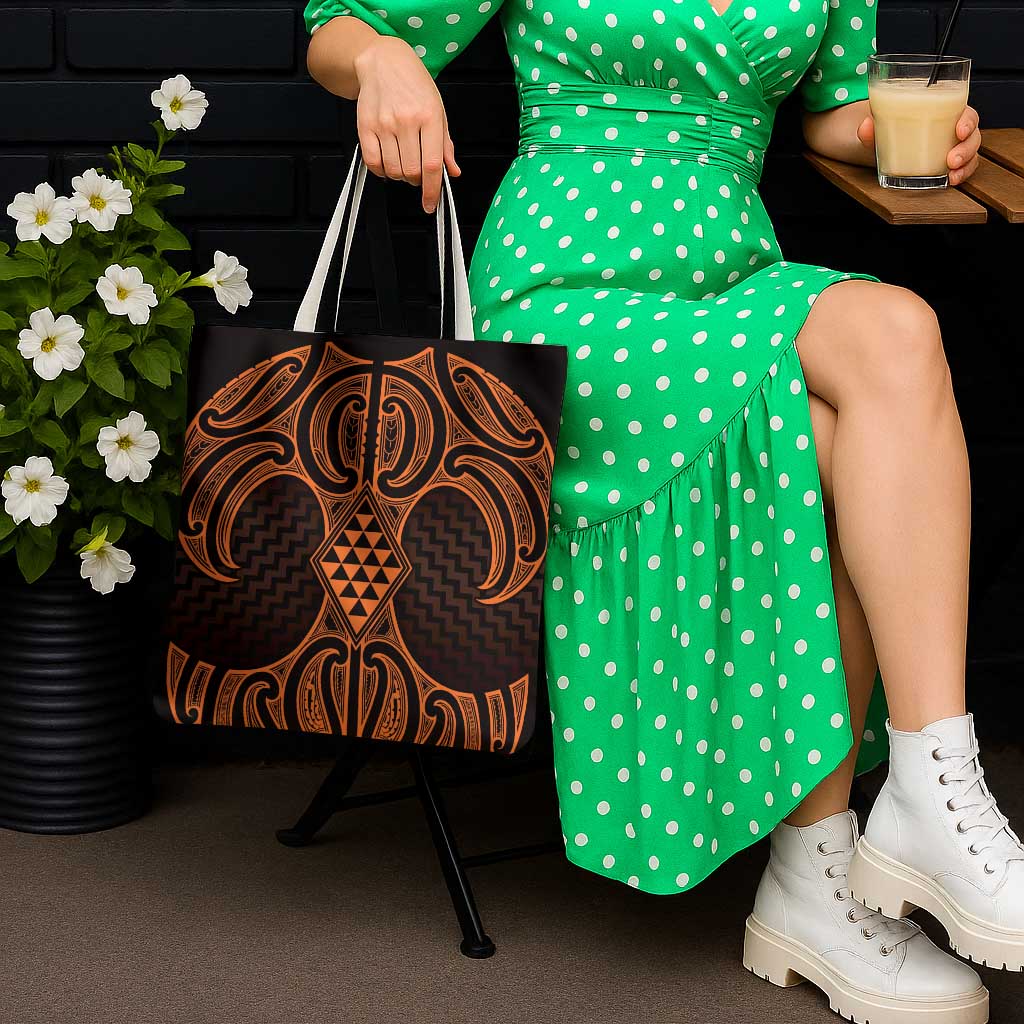 Karaka Maori Ta Moko Poutama Art Tote Bag - Polynesian Pride