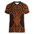 Karaka Maori Ta Moko Poutama Art Women V-Neck T-Shirt