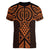 Karaka Maori Ta Moko Poutama Art Women V-Neck T-Shirt