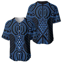 Kikorangi Maori Ta Moko Poutama Art Baseball Jersey