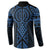 Kikorangi Maori Ta Moko Poutama Art Button Sweatshirt