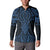 Kikorangi Maori Ta Moko Poutama Art Button Sweatshirt