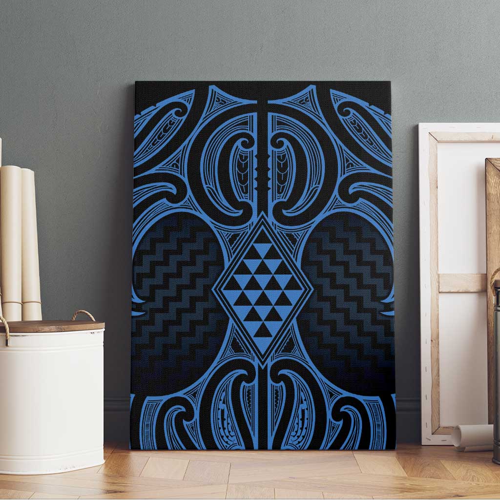 Kikorangi Maori Ta Moko Poutama Art Canvas Wall Art LT9 - Polynesian Pride
