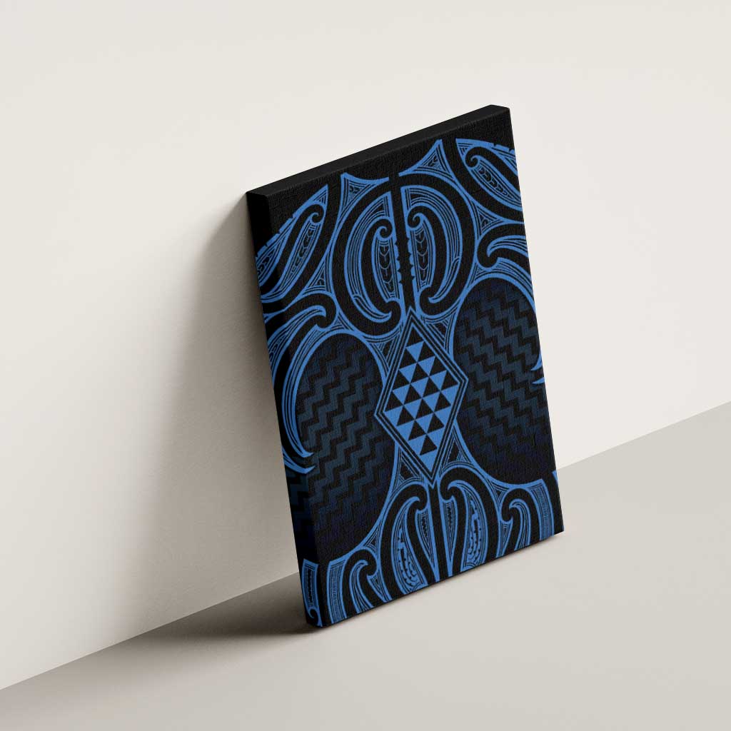 Kikorangi Maori Ta Moko Poutama Art Canvas Wall Art LT9 - Polynesian Pride
