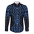 Kikorangi Maori Ta Moko Poutama Art Family Matching Puletasi and Hawaiian Shirt
