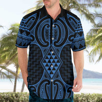 Kikorangi Maori Ta Moko Poutama Art Hawaiian Shirt LT9 - Polynesian Pride