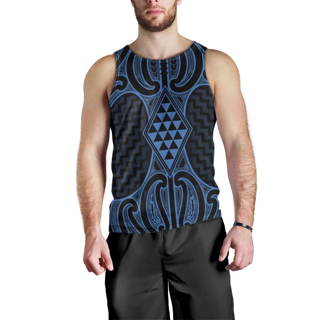 Kikorangi Maori Ta Moko Poutama Art Men Tank Top LT9 - Polynesian Pride