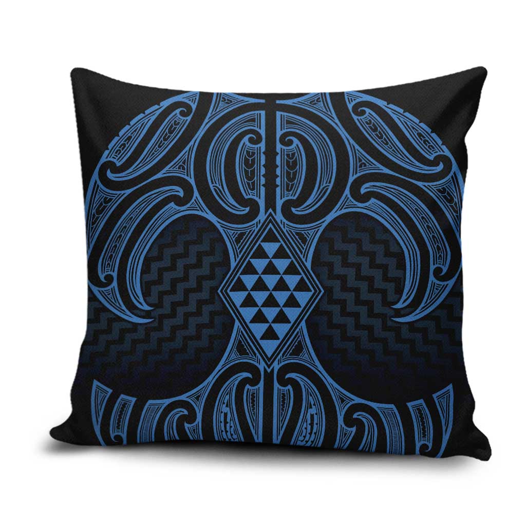 Kikorangi Maori Ta Moko Poutama Art Pillow Cover - Polynesian Pride