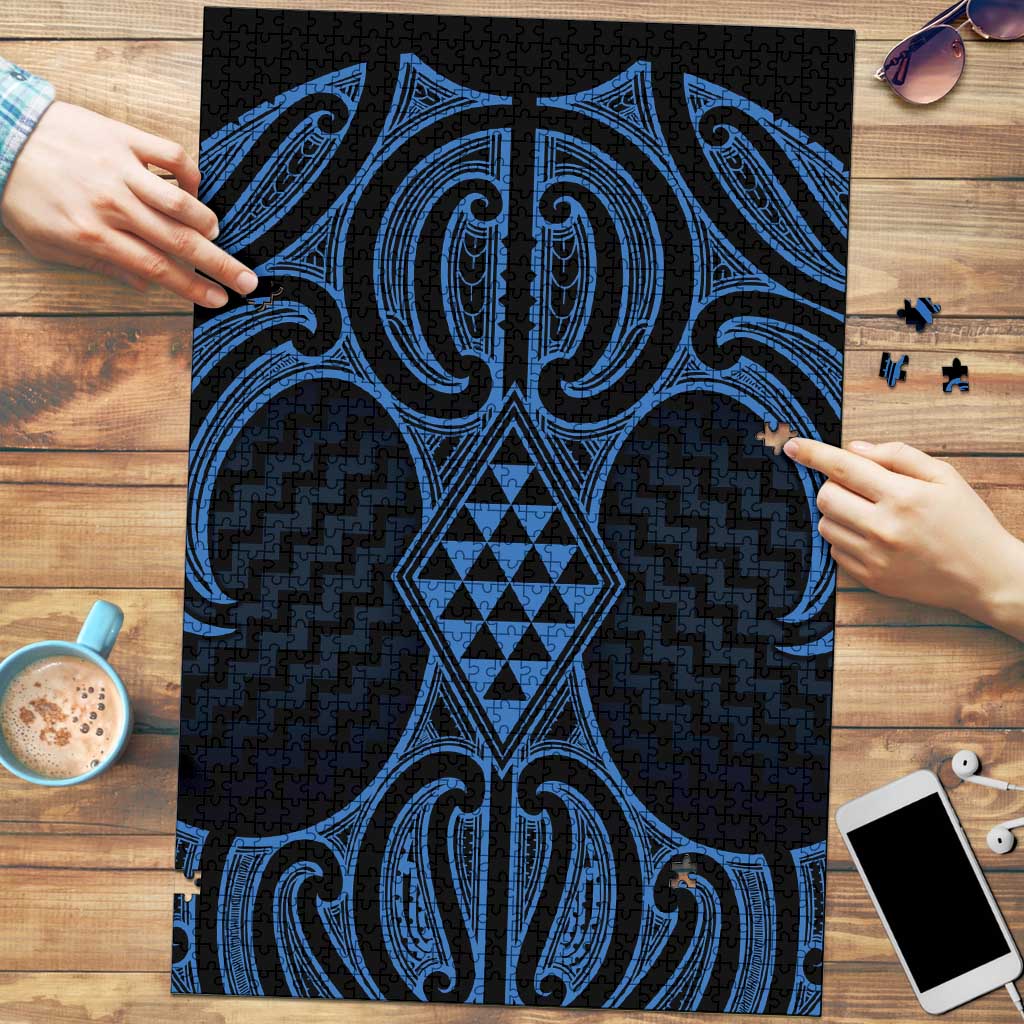 Kikorangi Maori Ta Moko Poutama Art Puzzle - Polynesian Pride