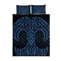 Kikorangi Maori Ta Moko Poutama Art Quilt Bed Set LT9 - Polynesian Pride