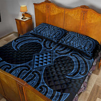 Kikorangi Maori Ta Moko Poutama Art Quilt Bed Set LT9 - Polynesian Pride