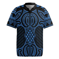 Kikorangi Maori Ta Moko Poutama Art Rugby Jersey