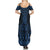 Kikorangi Maori Ta Moko Poutama Art Summer Maxi Dress
