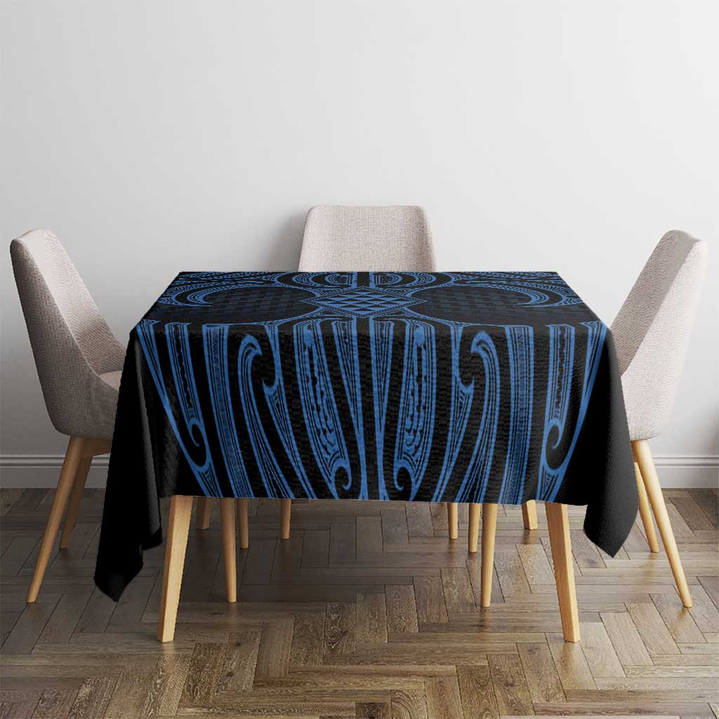 Kikorangi Maori Ta Moko Poutama Art Tablecloth LT9 - Polynesian Pride