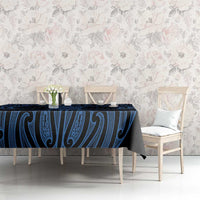 Kikorangi Maori Ta Moko Poutama Art Tablecloth LT9 - Polynesian Pride