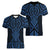 Kikorangi Maori Ta Moko Poutama Art Women V-Neck T-Shirt