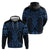 Kikorangi Maori Ta Moko Poutama Art Zip Hoodie