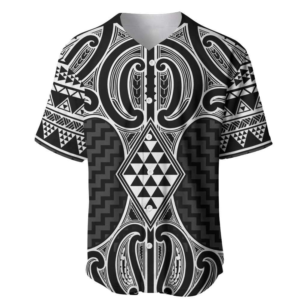 Ma Maori Ta Moko Poutama Art Baseball Jersey