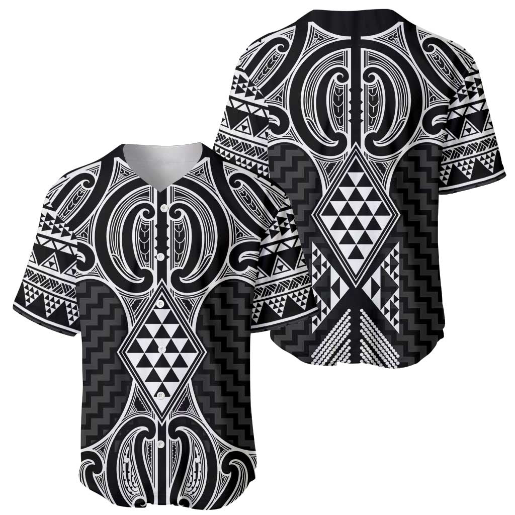 Ma Maori Ta Moko Poutama Art Baseball Jersey