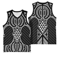 Ma Maori Ta Moko Poutama Art Basketball Jersey - Polynesian Pride
