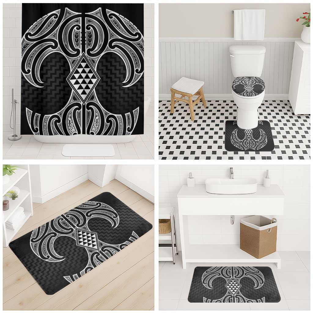 Ma Maori Ta Moko Poutama Art Bathroom Set - Polynesian Pride
