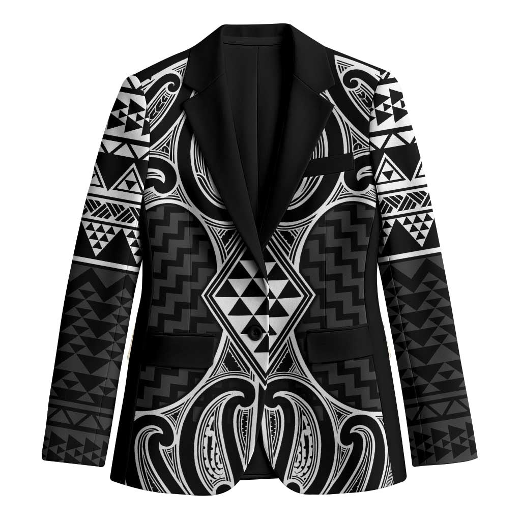 Ma Maori Ta Moko Poutama Art Blazer - Polynesian Pride
