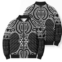 Ma Maori Ta Moko Poutama Art Bomber Puffer Jacket - Polynesian Pride