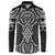 Ma Maori Ta Moko Poutama Art Button Sweatshirt