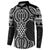 Ma Maori Ta Moko Poutama Art Button Sweatshirt