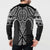 Ma Maori Ta Moko Poutama Art Button Sweatshirt