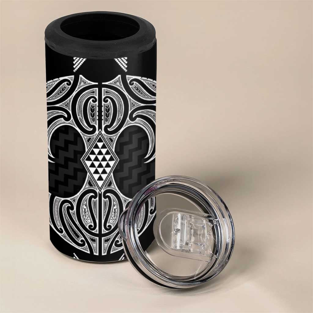 Ma Maori Ta Moko Poutama Art 4 in 1 Can Cooler Tumbler LT9 - Polynesian Pride