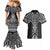 Ma Maori Ta Moko Poutama Art Couples Matching Mermaid Dress and Hawaiian Shirt